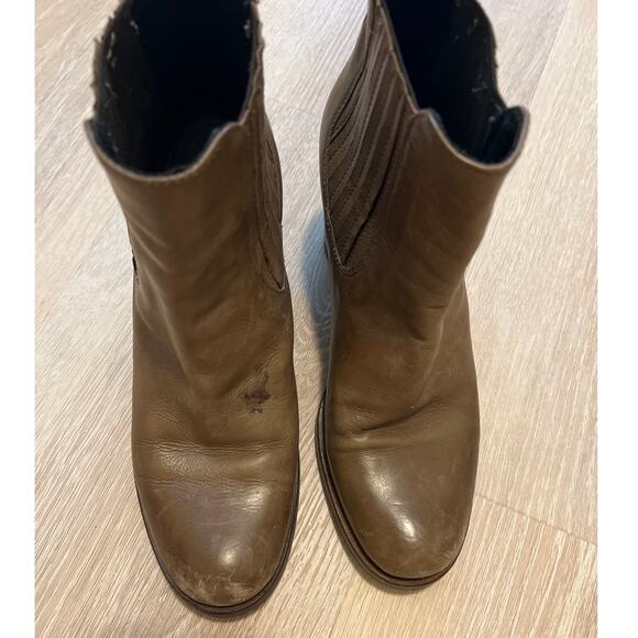 Boemos Italian Made Leather Booties Brown color size 38 7.5-8 - Picture 2 of 7